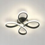 Lampa sufitowa czarna nowoczesna LED 4500K