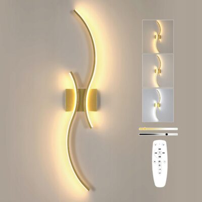 Kinkiet złoty DUŻY 80 cm comely LED 16 W 3000K 4500K 6500K
