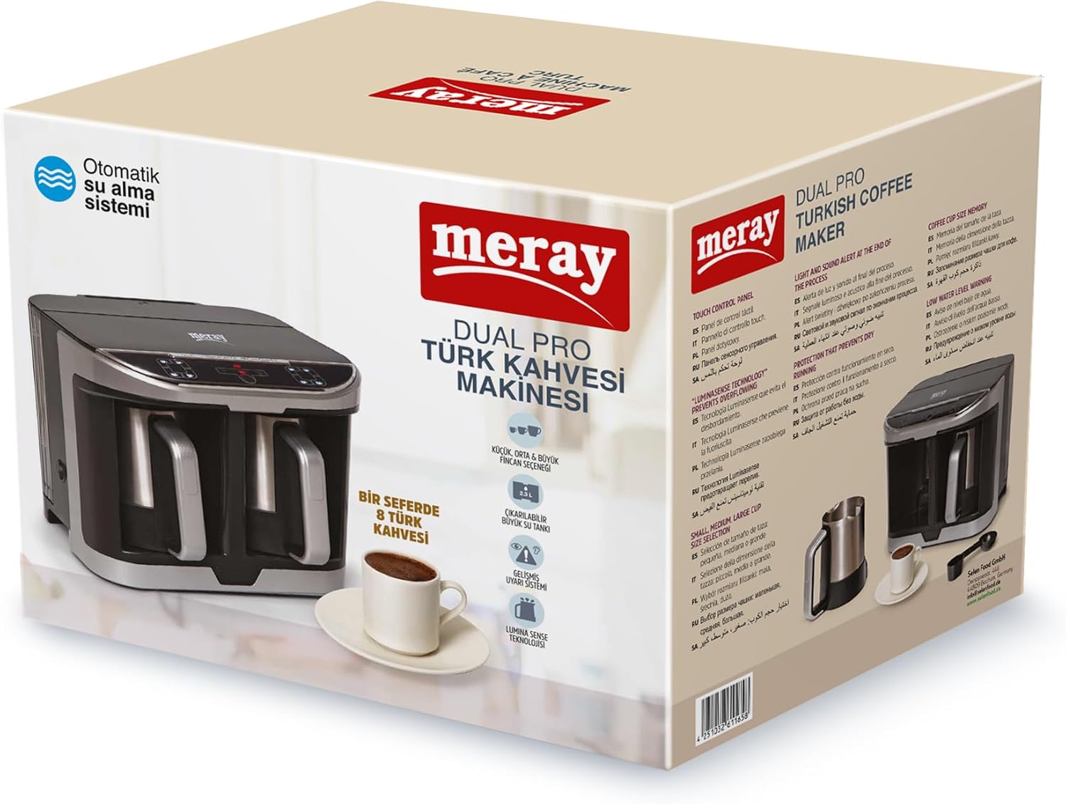 Kawiarka Zaparzacz Ekspres do kawy Duży 2,3l Kawa po turecku Dual Pro Meray - obrazek 2