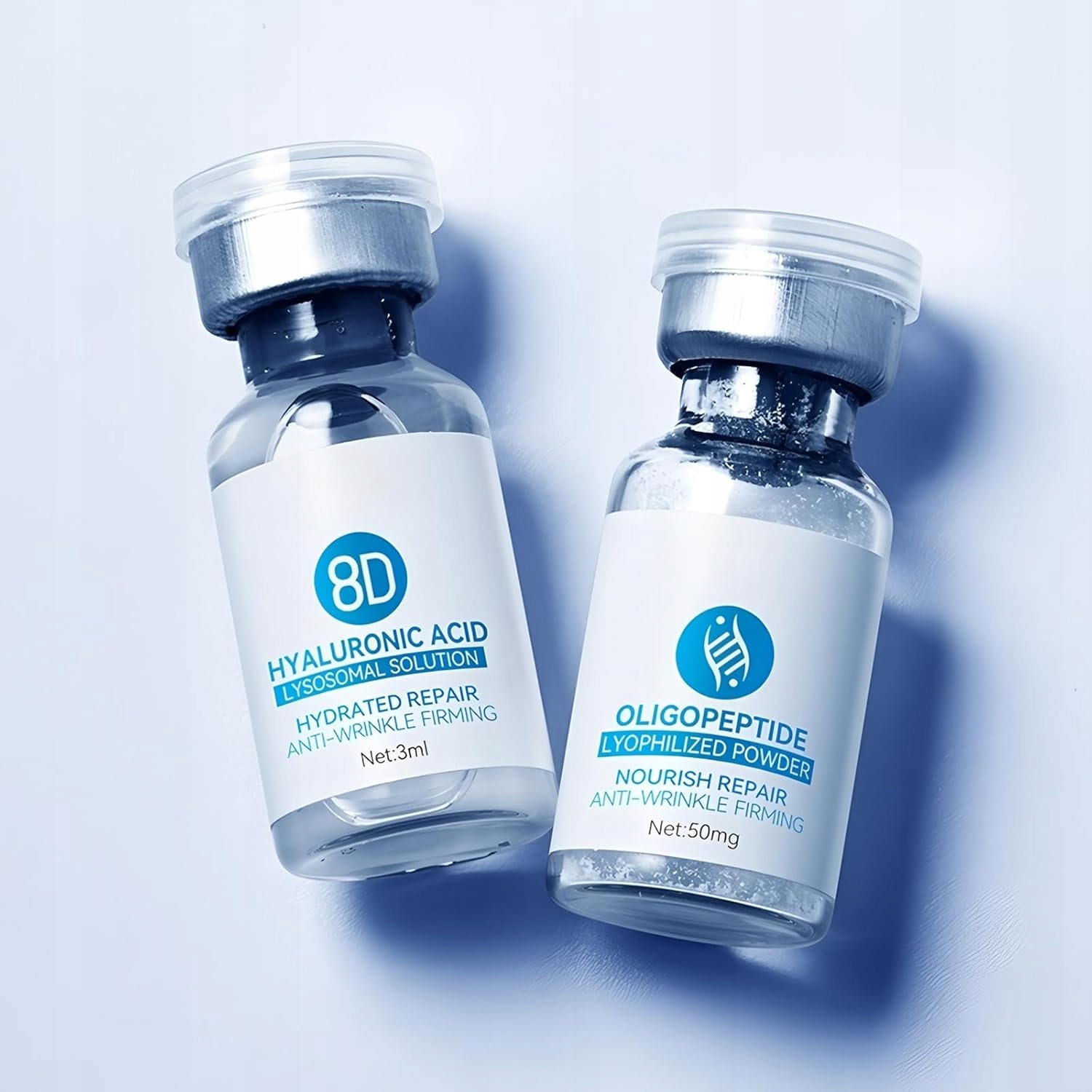 AMPUŁKI Serum do twarzy kwas hialuronowy Intensywne Nawilżenie skóry - obrazek 3