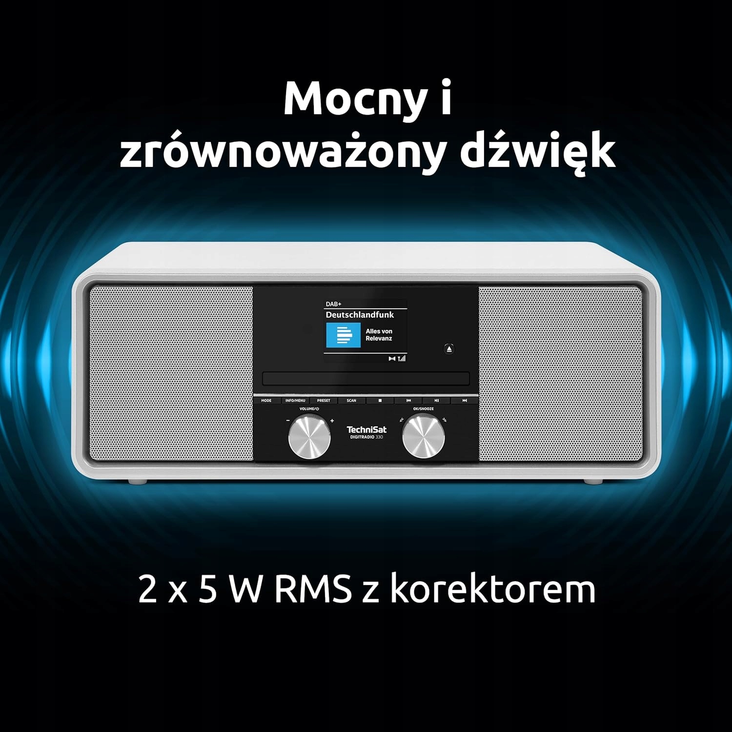 Radio przenośne Głośnik Odtwarzacz CD mikrowieża Bluetooth DAB+ TechniSat - obrazek 7