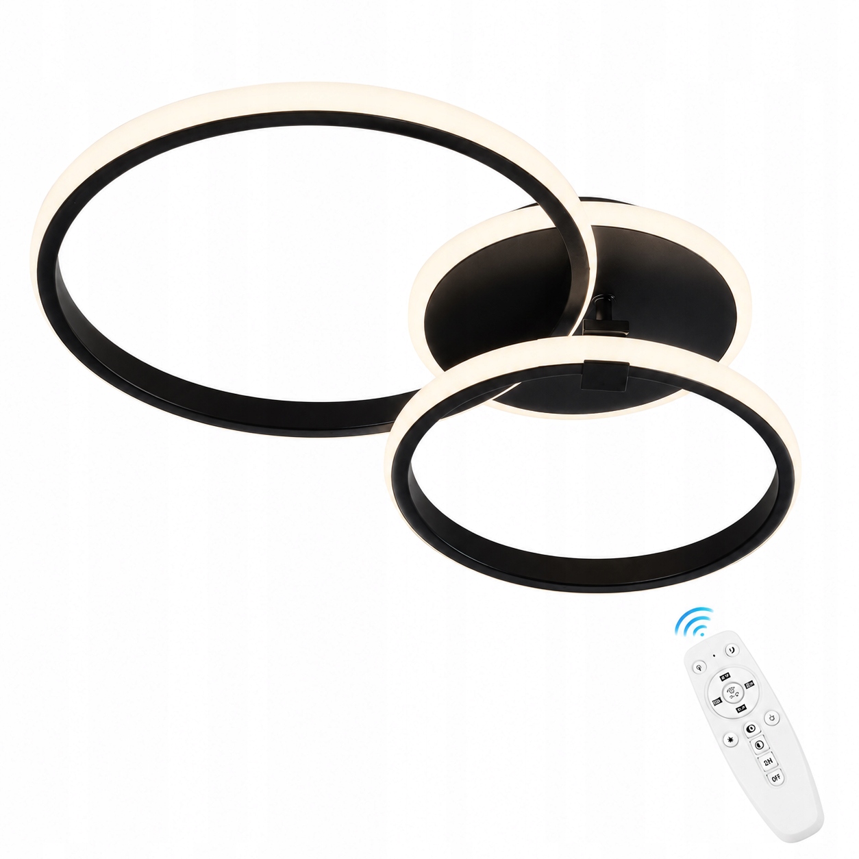 LAMPA SUFITOWA LED PLAFON PIERŚCIEŃ ŻYRANDOL NOWOCZESNA DO SALONU 38W 6500K