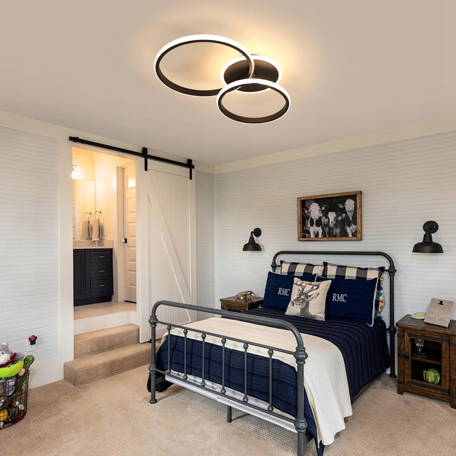 LAMPA SUFITOWA LED PLAFON PIERŚCIEŃ ŻYRANDOL NOWOCZESNA DO SALONU 38W 6500K - obrazek 6