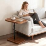 Stolik Kawowy Na laptopa Regulowany Obrotowy Blat 46x30 wys. 60-90cm