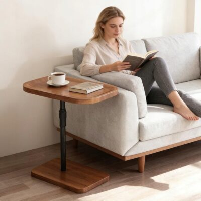 Stolik Kawowy Na laptopa Regulowany Obrotowy Blat 46x30 wys. 60-90cm