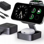 Szybka ładowarka indukcyjna MagSafe 3w1 Magnetyczna stacja ładująca PREMIUM