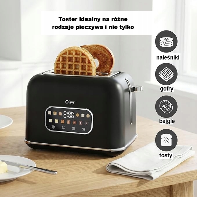 Toster Elektryczny z Ekranem Dotykowym i Timerem - obrazek 3