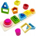 Sorter Układanka Drewniana logiczna zabawka ZA3897