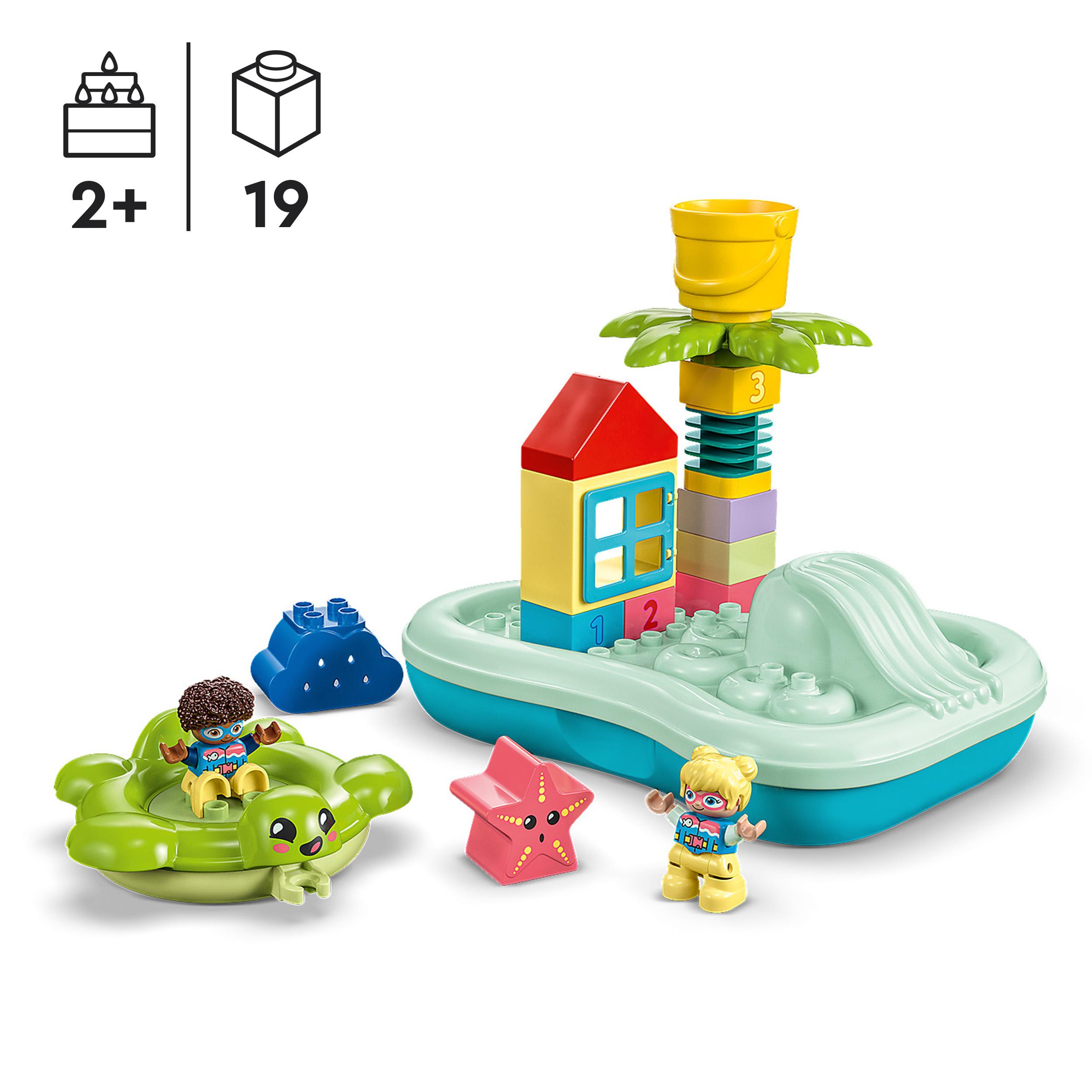 Klocki LEGO DUPLO 10989 Park wodny Figurki Zjeżdżalnia Kąpiel Zabawka - obrazek 3