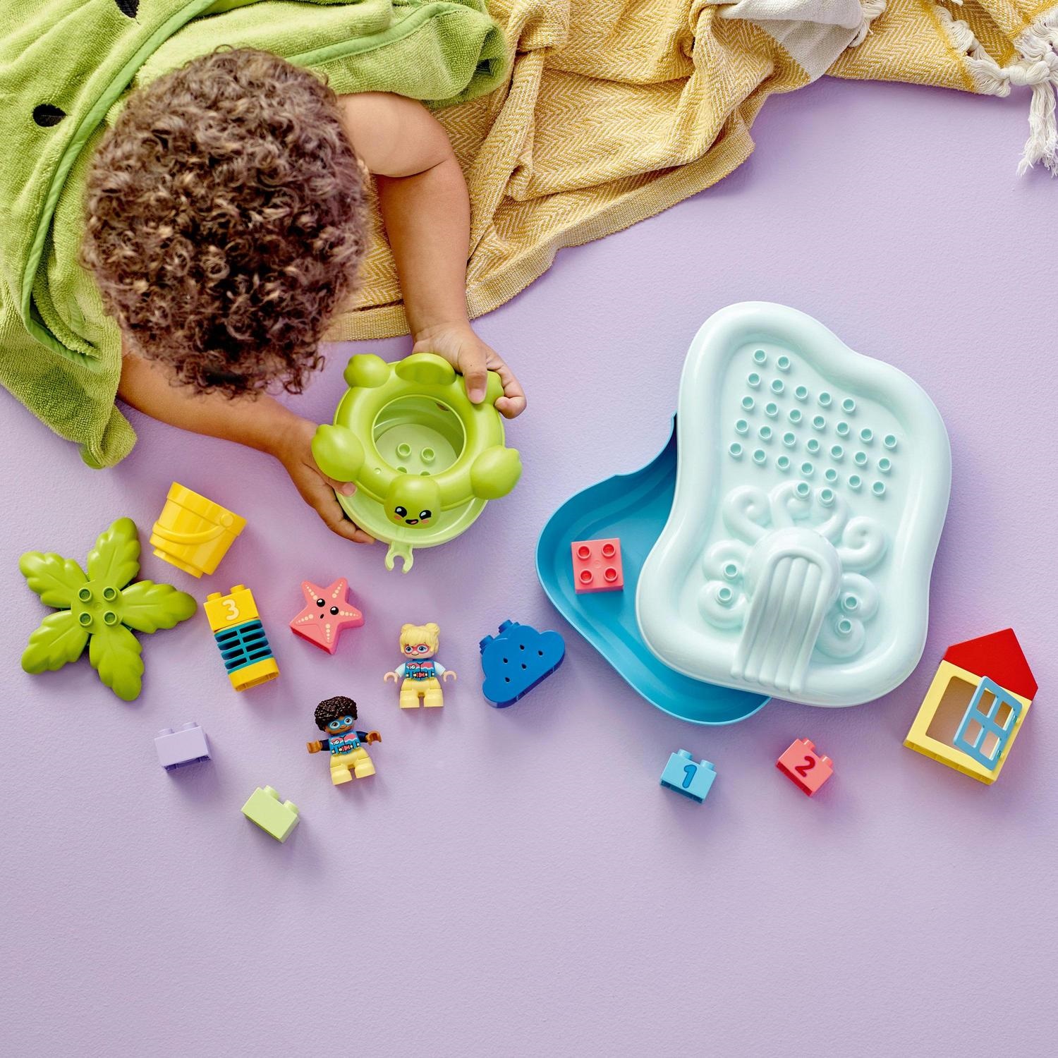 Klocki LEGO DUPLO 10989 Park wodny Figurki Zjeżdżalnia Kąpiel Zabawka - obrazek 7