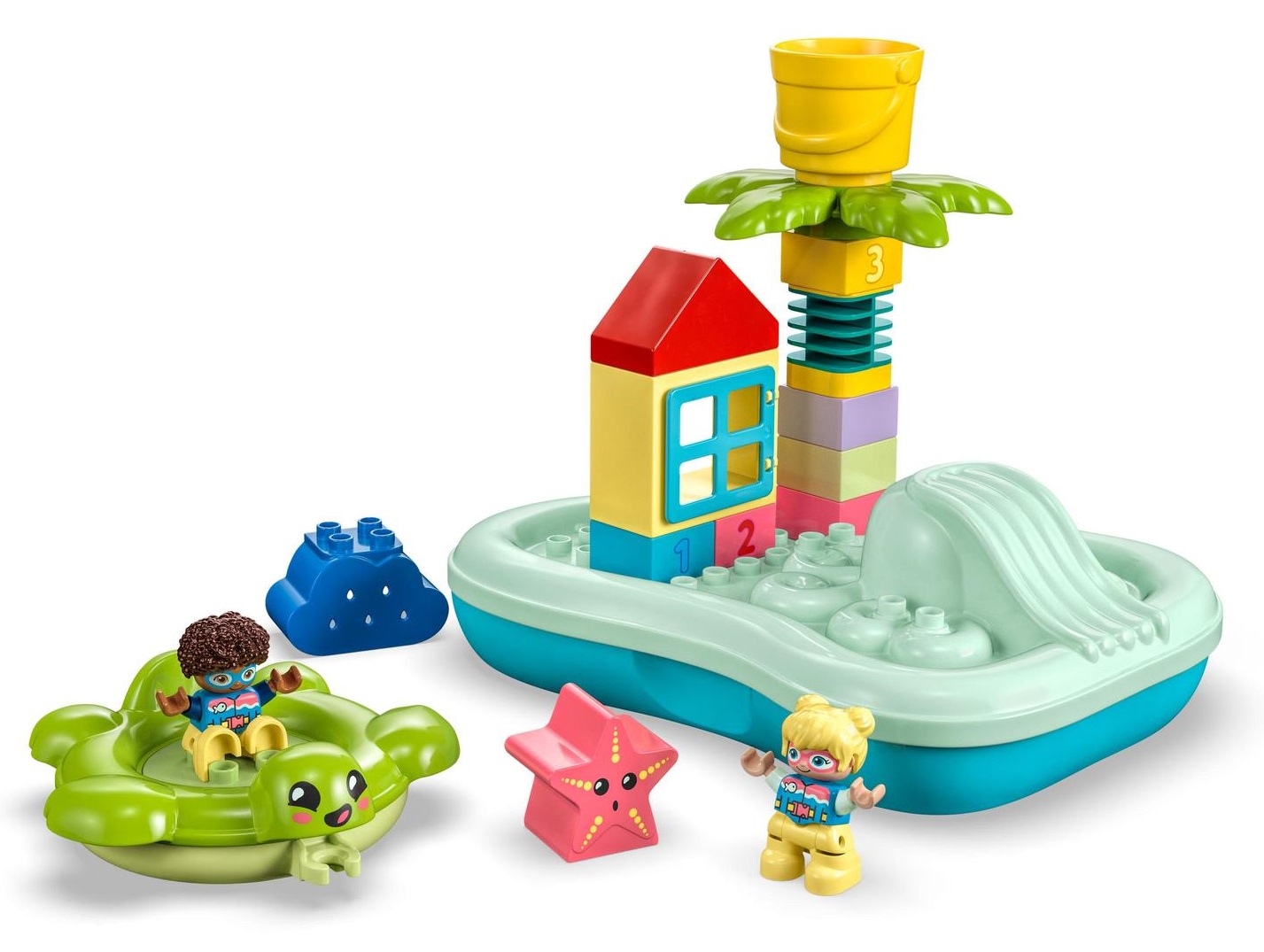 Klocki LEGO DUPLO 10989 Park wodny Figurki Zjeżdżalnia Kąpiel Zabawka - obrazek 8