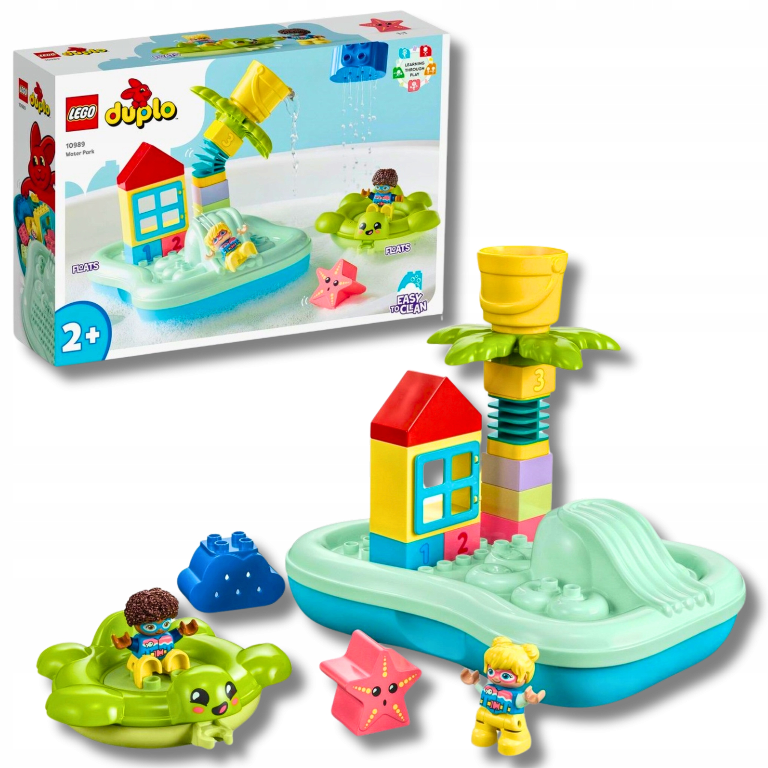 Klocki LEGO DUPLO 10989 Park wodny Figurki Zjeżdżalnia Kąpiel Zabawka - obrazek 10