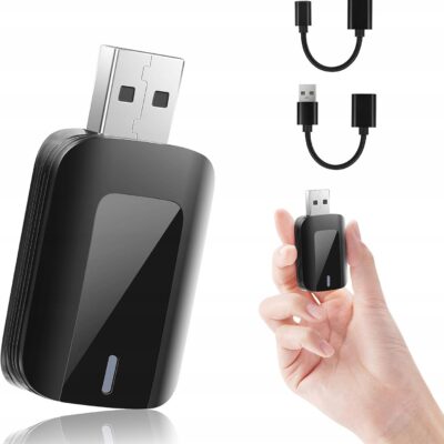 BEZPRZEWODOWY ADAPTER ANDROID AUTO CARPLAY 2W1 USB USB-C