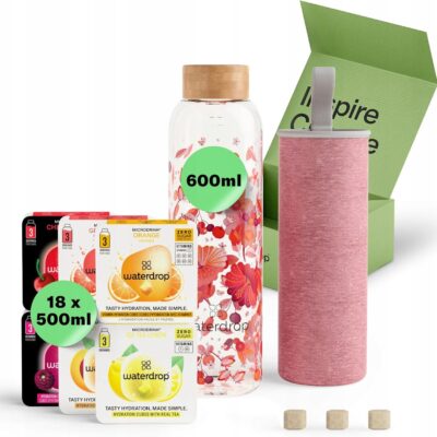 BUTELKA SZKLANA BIDON WATERDROP 6 x Waterdrop Microdrink start