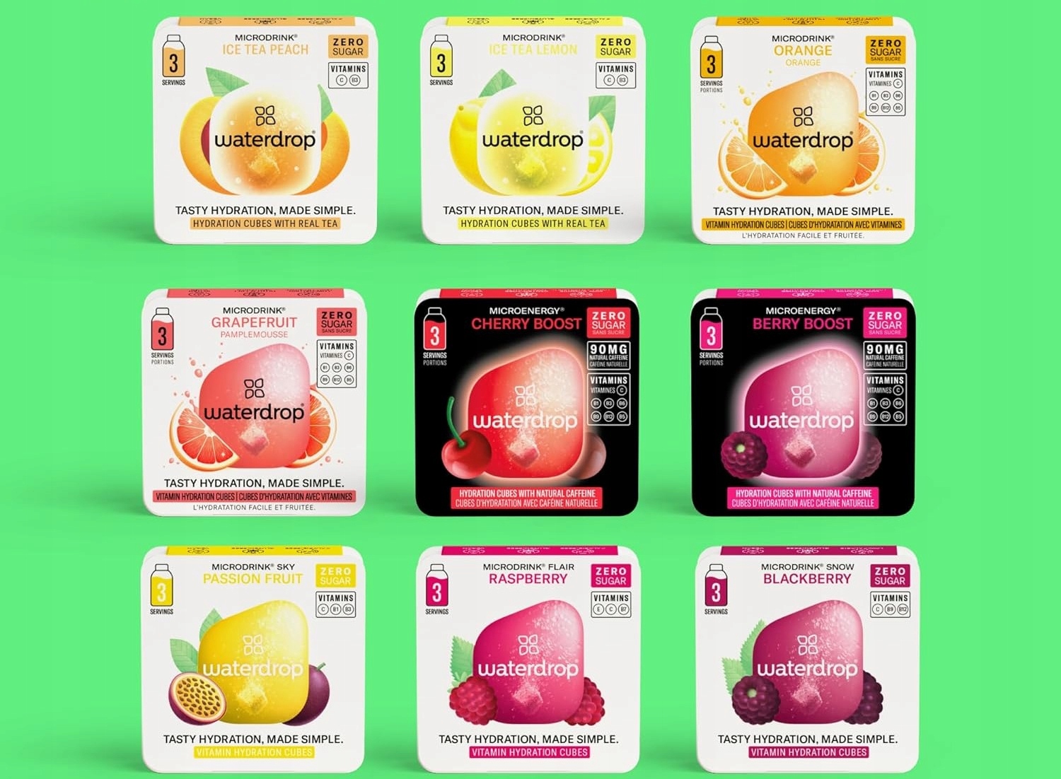 BUTELKA SZKLANA BIDON WATERDROP 6 x Waterdrop Microdrink start - obrazek 2