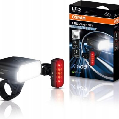 Zestaw lampek rowerowych przód i tył Osram LEDsBIKE EXPLORER X 500 SET