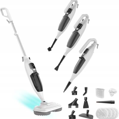 Mop parowy 2 w 1 z myjką ręczną 13 funkcji 550ml nagrzewanie w 30 sekund