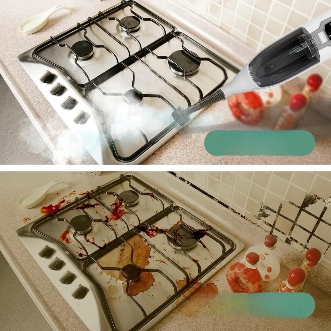 Mop parowy 2 w 1 z myjką ręczną 13 funkcji 550ml nagrzewanie w 30 sekund - obrazek 4