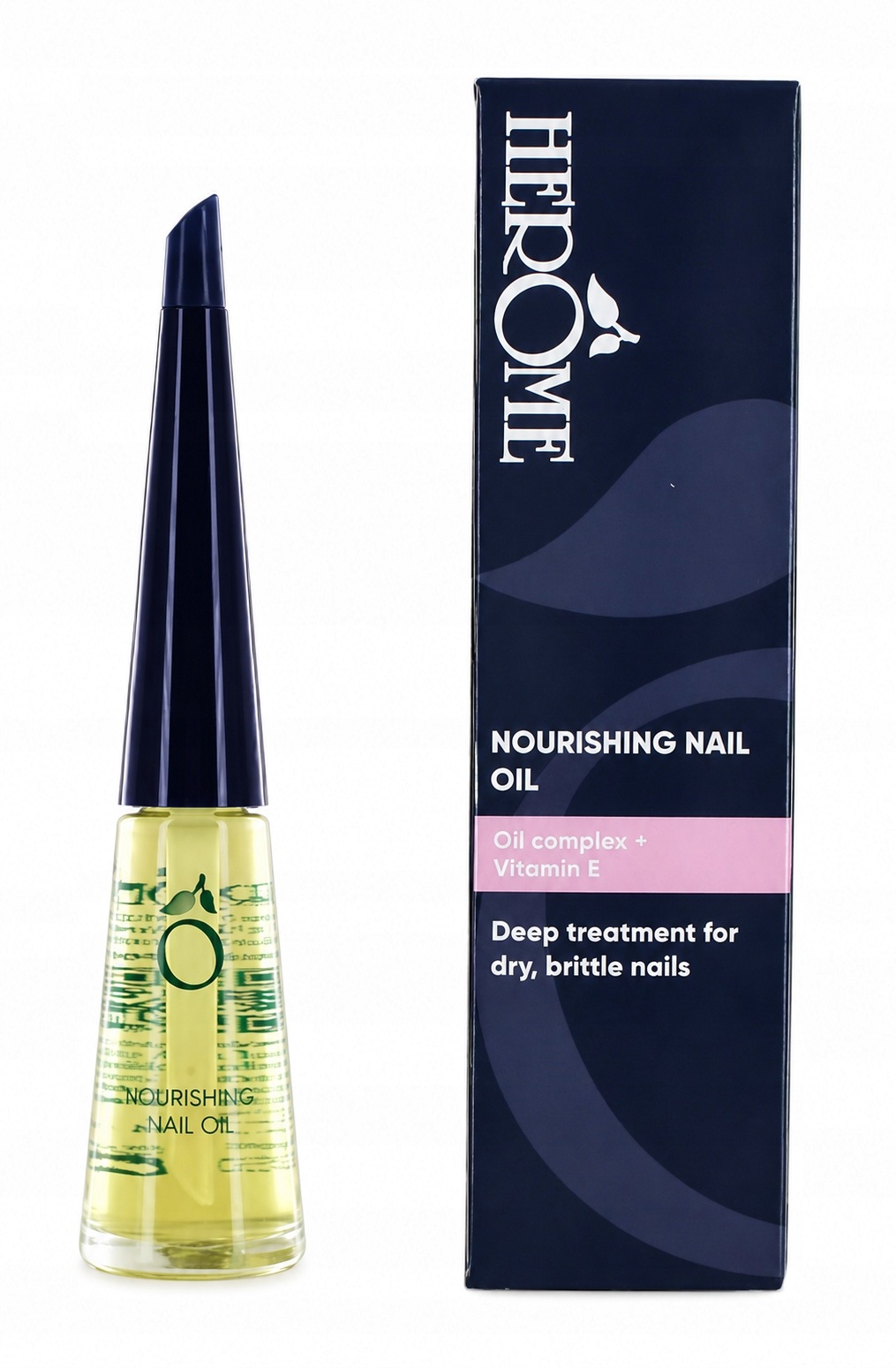 Odżywczy Olejek do Paznokci z Witaminą E HERÔME Nourishing Nail Oil - obrazek 2