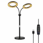 Lampa LED do roślin 16 cm DUŻA PODWÓJNA GŁOWICA STATYW 58-74 TIMER