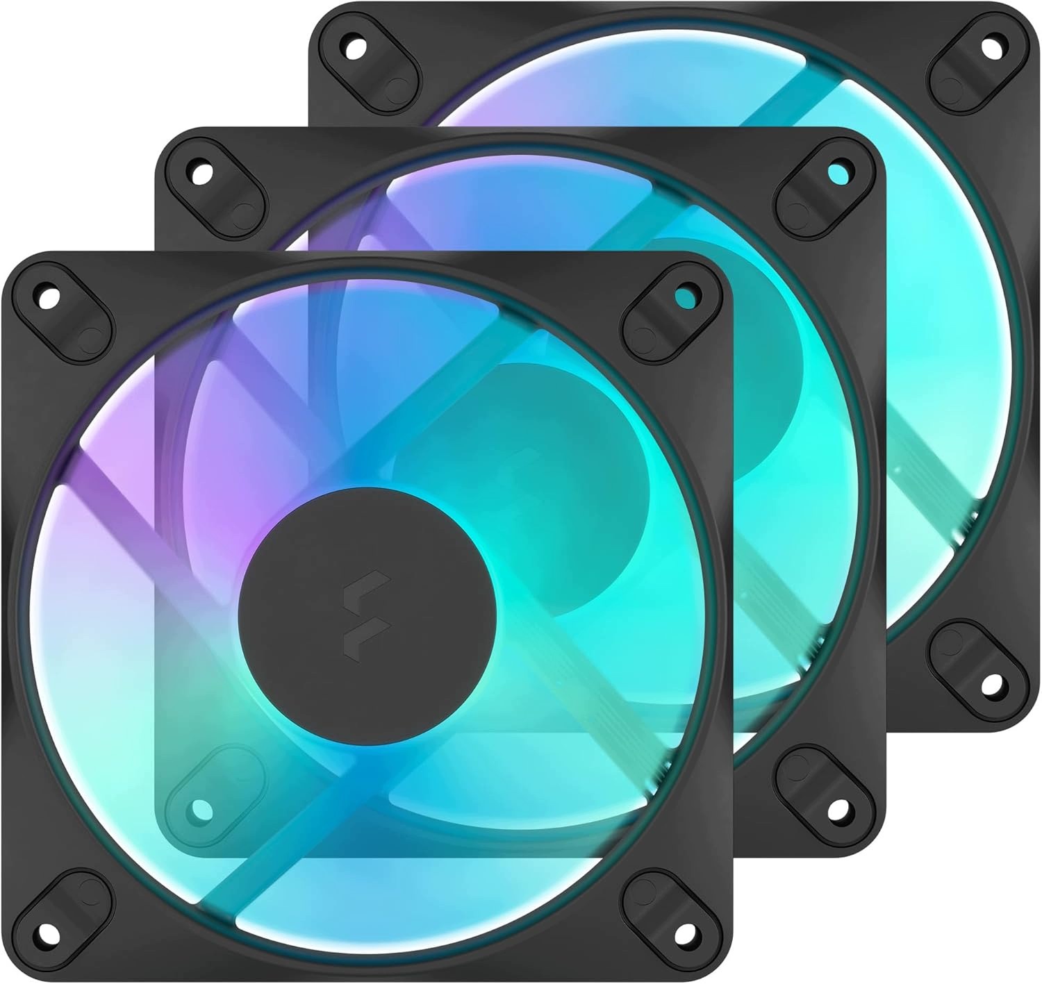 Wentylator Dynamic 3 12RGB 3-pack czarny 120 x 120 mm