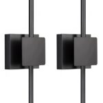 2x Bezprzewodowa Lampa Ścienna LED 70 cm Pilot 3 Barwy 10000 mAh Czarne