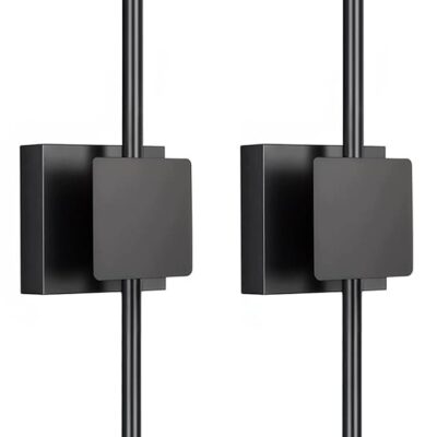 2x Bezprzewodowa Lampa Ścienna LED 70 cm Pilot 3 Barwy 10000 mAh Czarne