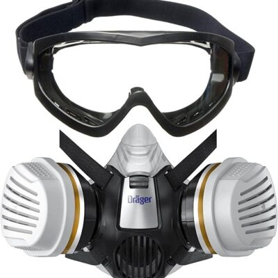 Półmaska Dräger X-plore 3300 filtropochłaniacze A2P3 RD okulary X-pect 4200