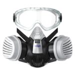 MASKA LAKIERNICZA DO PRACY Z CHEMIKALIAMI Dräger A1B1E1K1 Hg P3 OKULARY
