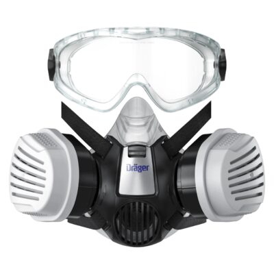 MASKA DO PRACY Z CHEMIKALIAMI LAKIERNICZA Dräger A1B1E1K1 Hg P3 OKULARY