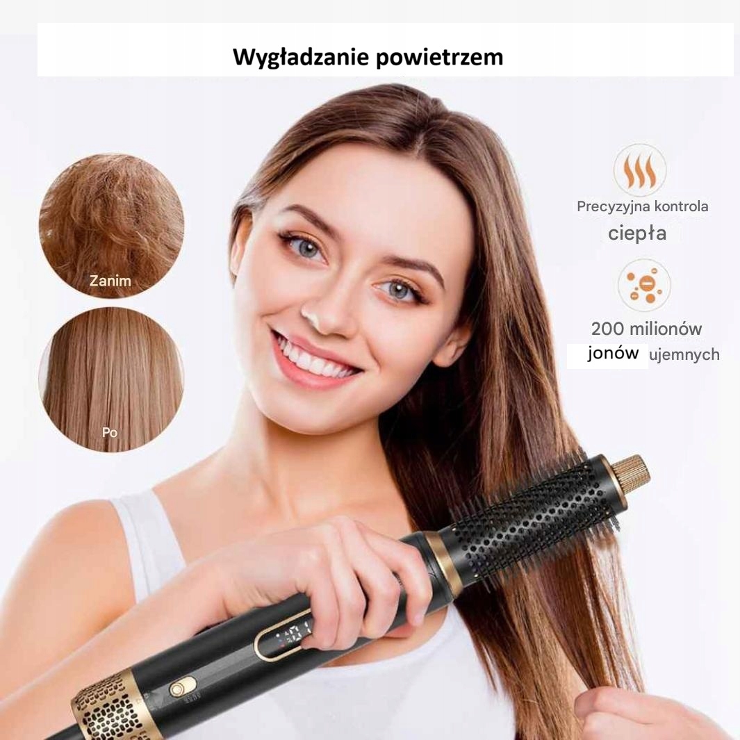Suszarko-lokówka 5w1 1000 W z jonizacją i 5 końcówkami MOCNA - obrazek 4