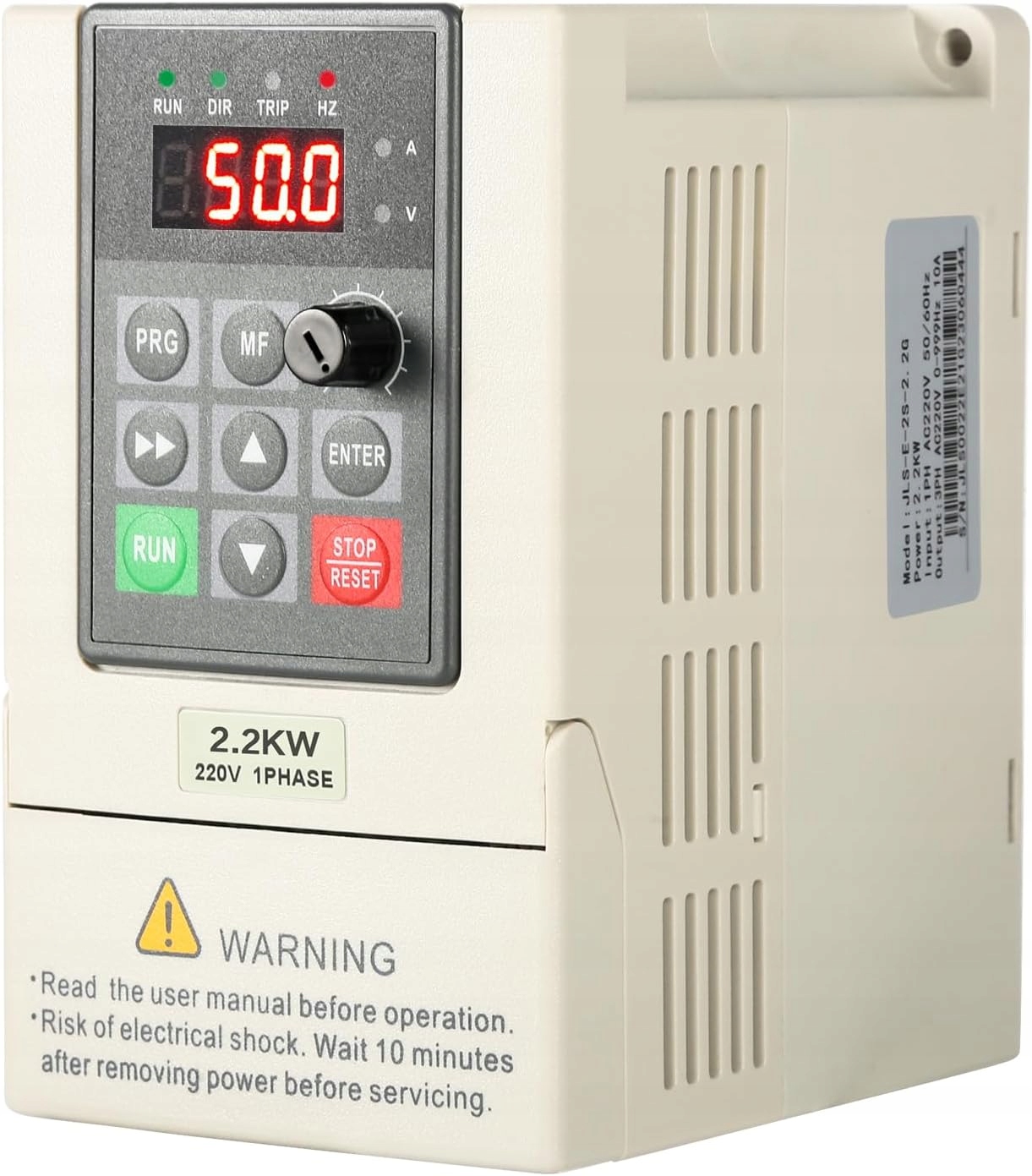 PRZETWORNICA CZĘSTOTLIWOŚCI Falownik VFD 2,2kW 220V 1F 380V 3F 5A regulator