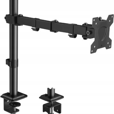 UCHWYT NA MONITOR DO BIURKA Z REGULACJĄ KOORUI KR10G 13-27" VESA do 10kg