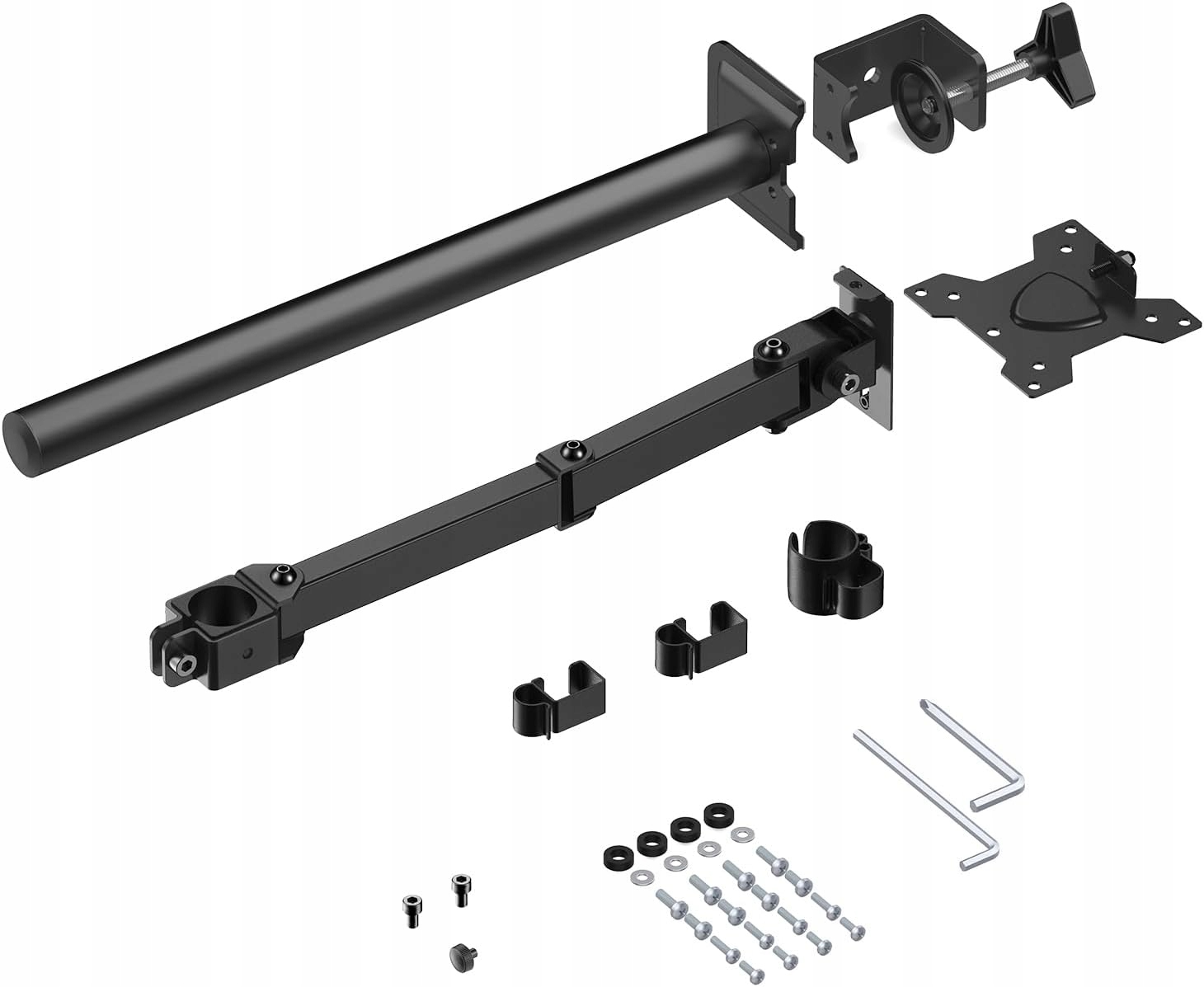 UCHWYT NA MONITOR DO BIURKA Z REGULACJĄ KOORUI KR10G 13-27" VESA do 10kg - obrazek 2