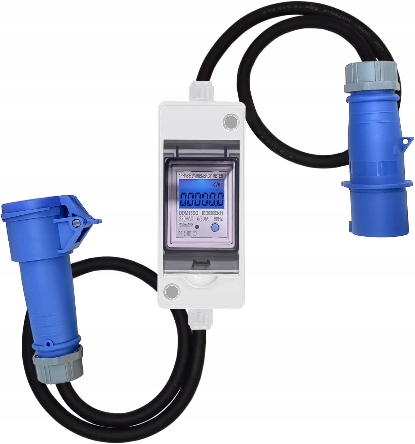 Mobilny Cyfrowy licznik energii elektrycznej DLB-L TYPE 213X IP44, 230 V