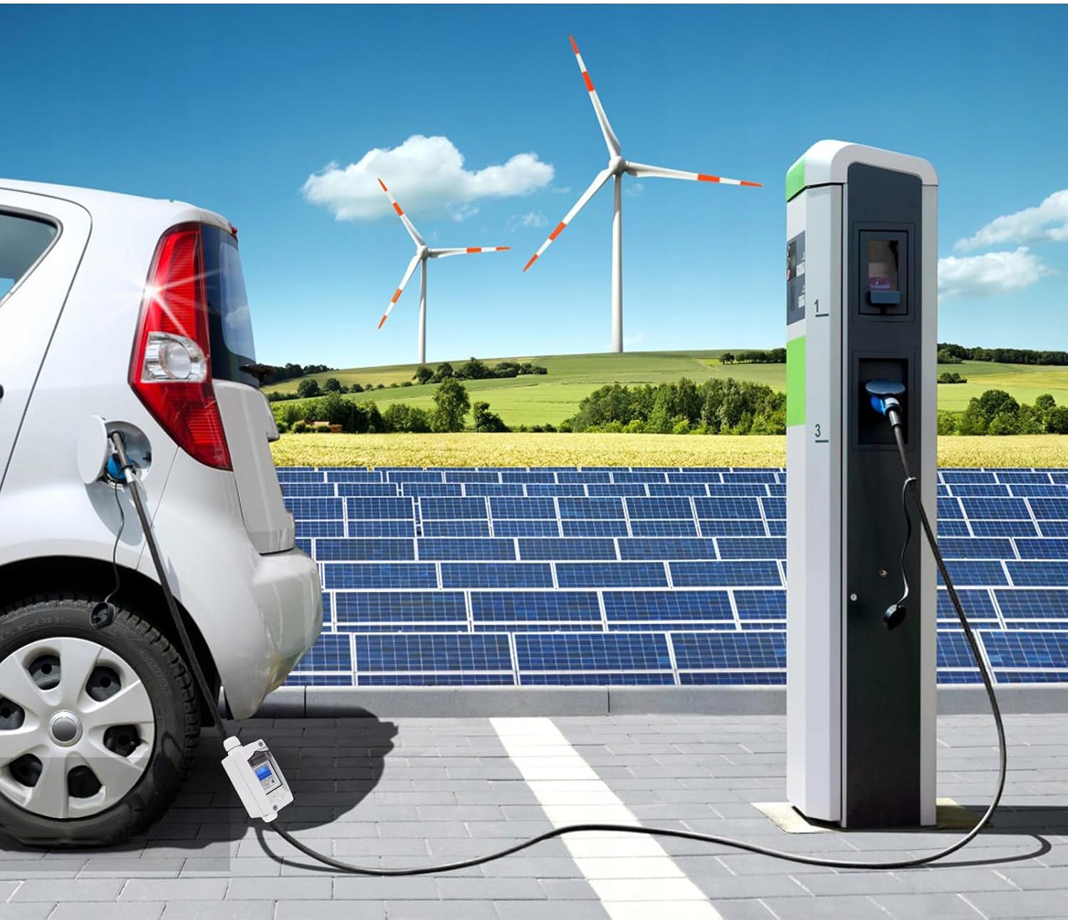 Mobilny Cyfrowy licznik energii elektrycznej DLB-L TYPE 213X IP44, 230 V - obrazek 3