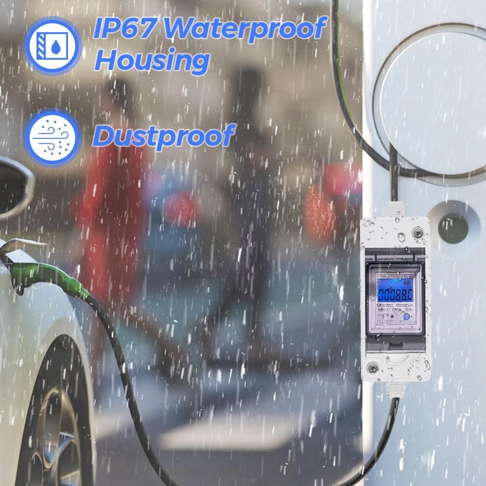 Mobilny Cyfrowy licznik energii elektrycznej DLB-L TYPE 213X IP44, 230 V - obrazek 7