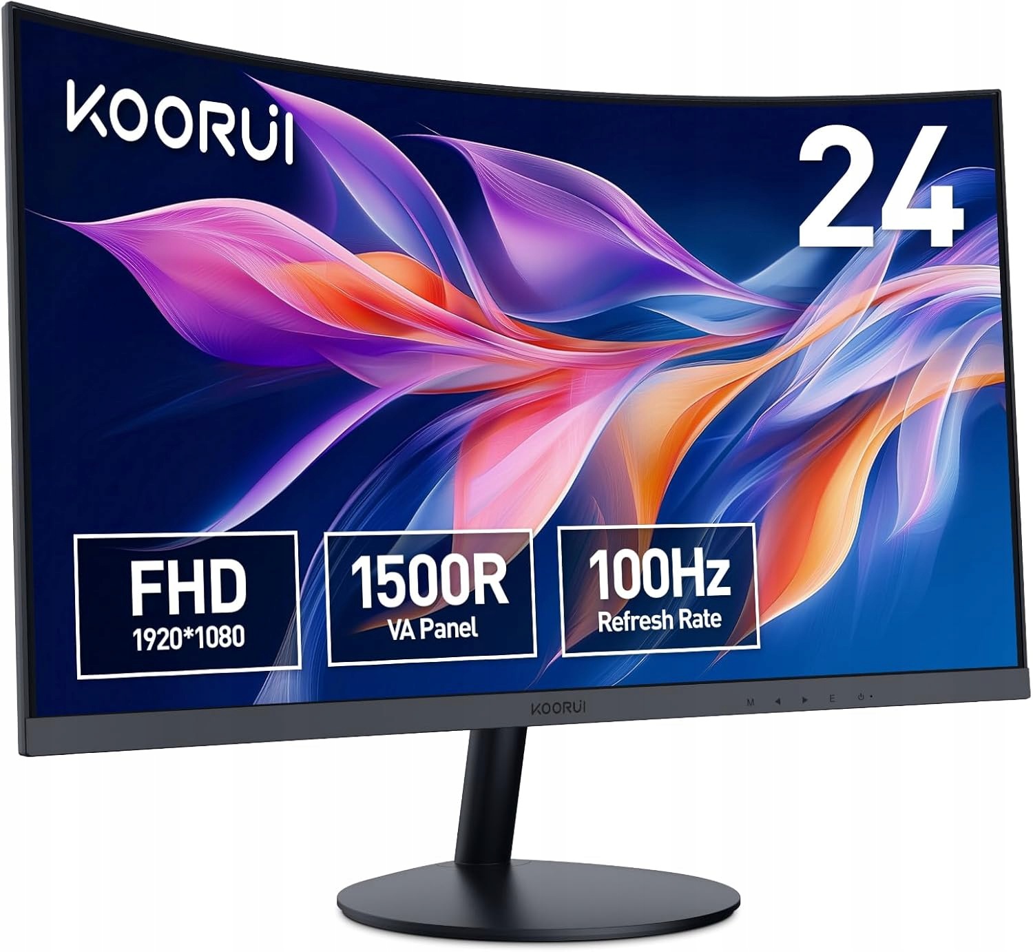 Monitor LED Koorui 24N5CA 23,6" Curved zakrzywiony 1920x1080px IPS/PLS FHD