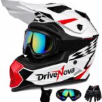 Kask motocyklowy cross/enduro Generic ECE 22.06 gogle rękawice maska XS/S