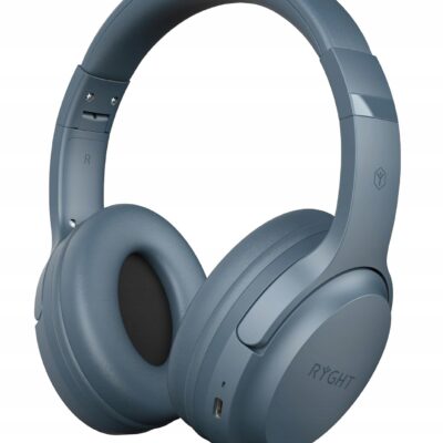 SŁUCHAWKI NAUSZNE BEZPRZEWODOWE RYGHT NIEBIESKIE LEKKIE SKŁADANE BLUETOOTH