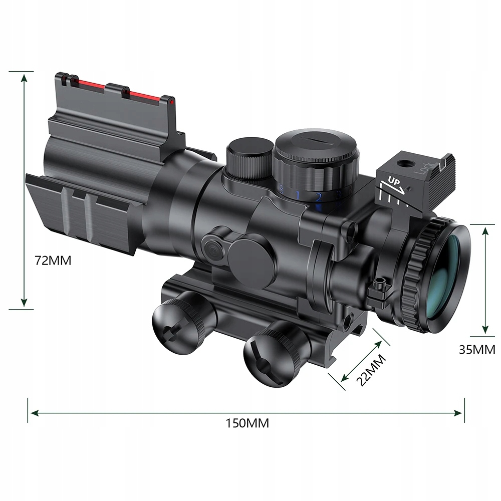 KOLIMATOR CELOWNIK 4x32 Luneta celownicza COMPACT SCOPE - obrazek 6