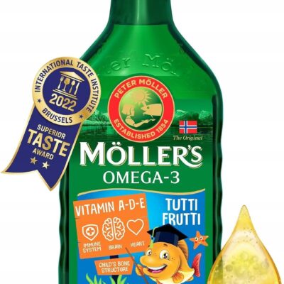 Tran Möller’s Norweski 250 ml omega-3 witamina D smak owocowy ODPORNOŚĆ