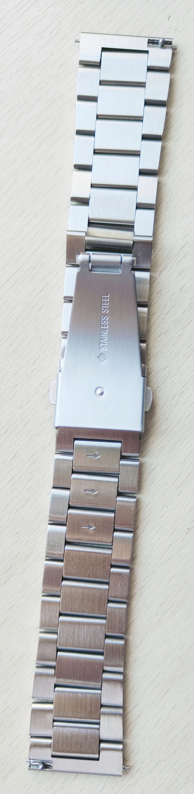 Bransoleta do zegarka 22mm z teleskopami pełne ogniwa+przyrząd do skracania - obrazek 4