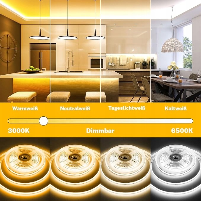 Taśma LED Cob Gliztech 14M kompatybilna z Alexa Google Home + pilot - obrazek 3