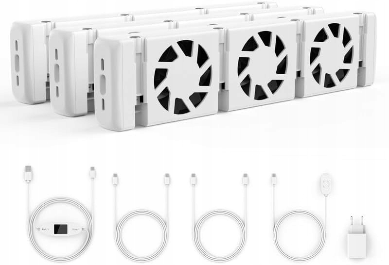 Wentylator grzejnikowy Termowentylator Termostat Hoppe's QJRV-03 zestaw x3