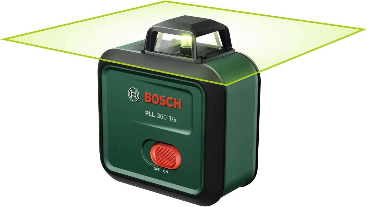 Bosch PLL 360-1G Laser płaszczyznowy 360° Zielony USB-C Akumulator - obrazek 2