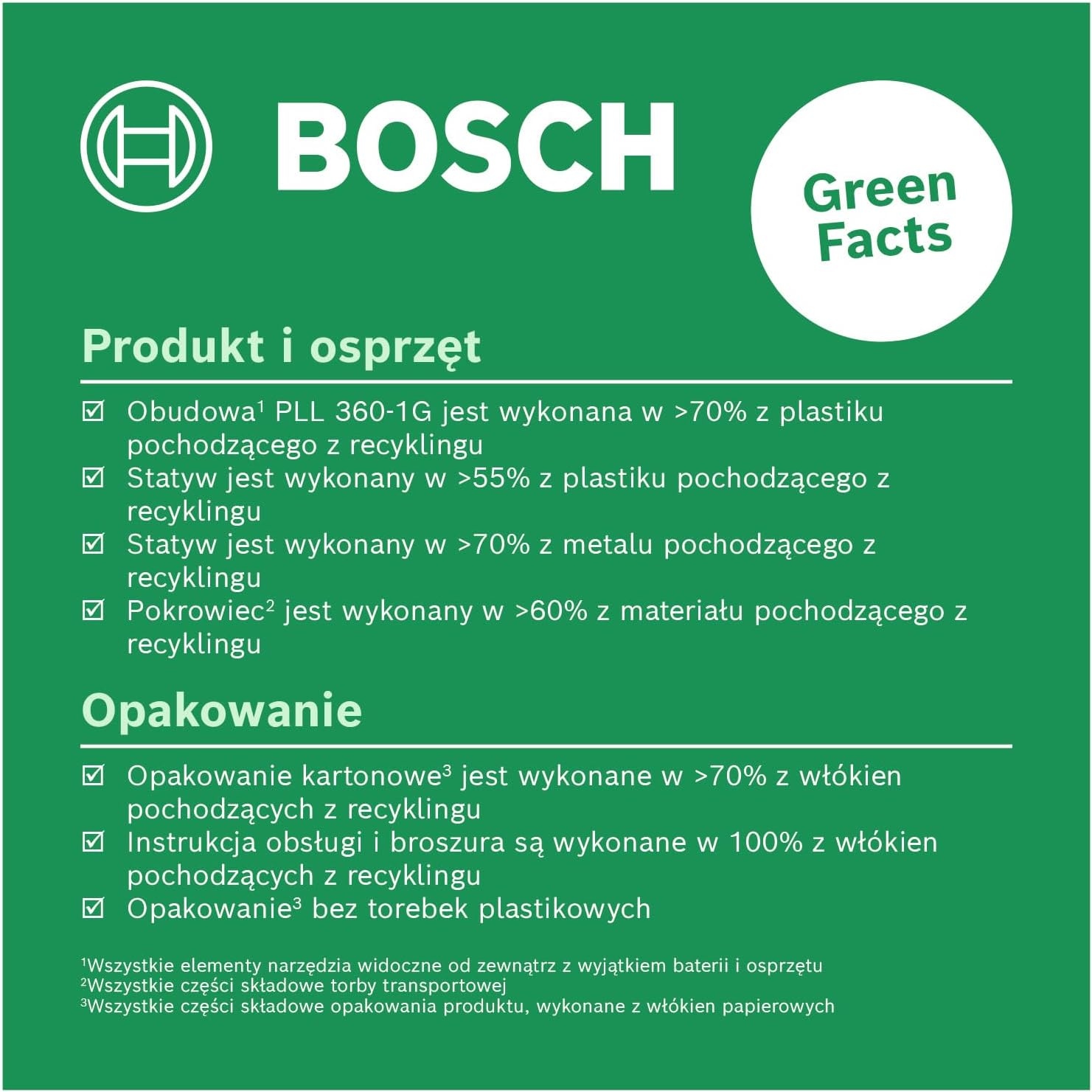 Bosch PLL 360-1G Laser płaszczyznowy 360° Zielony USB-C Akumulator - obrazek 6