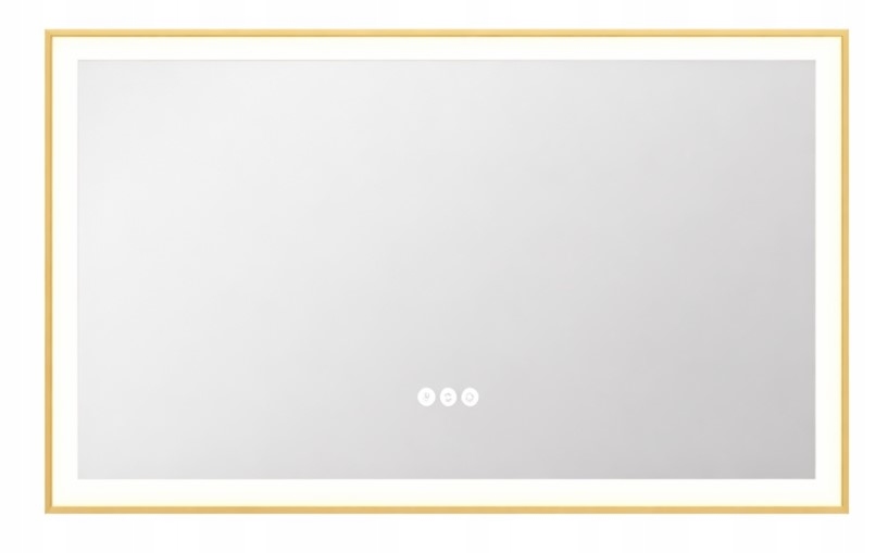 LUSTRO ŁAZIENKOWE LED 100 x 60 PODŚWIETLANE ANTI FOG DOTYKOWE 3 BARWY