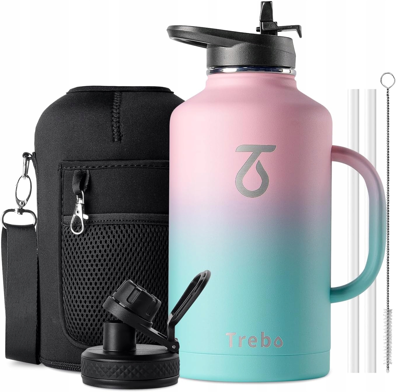 BIDON TERMOS BUTELKA SPORTOWA TREBO IZOLACJA PRÓŻNIOWA! SURVIVAL 1800ml