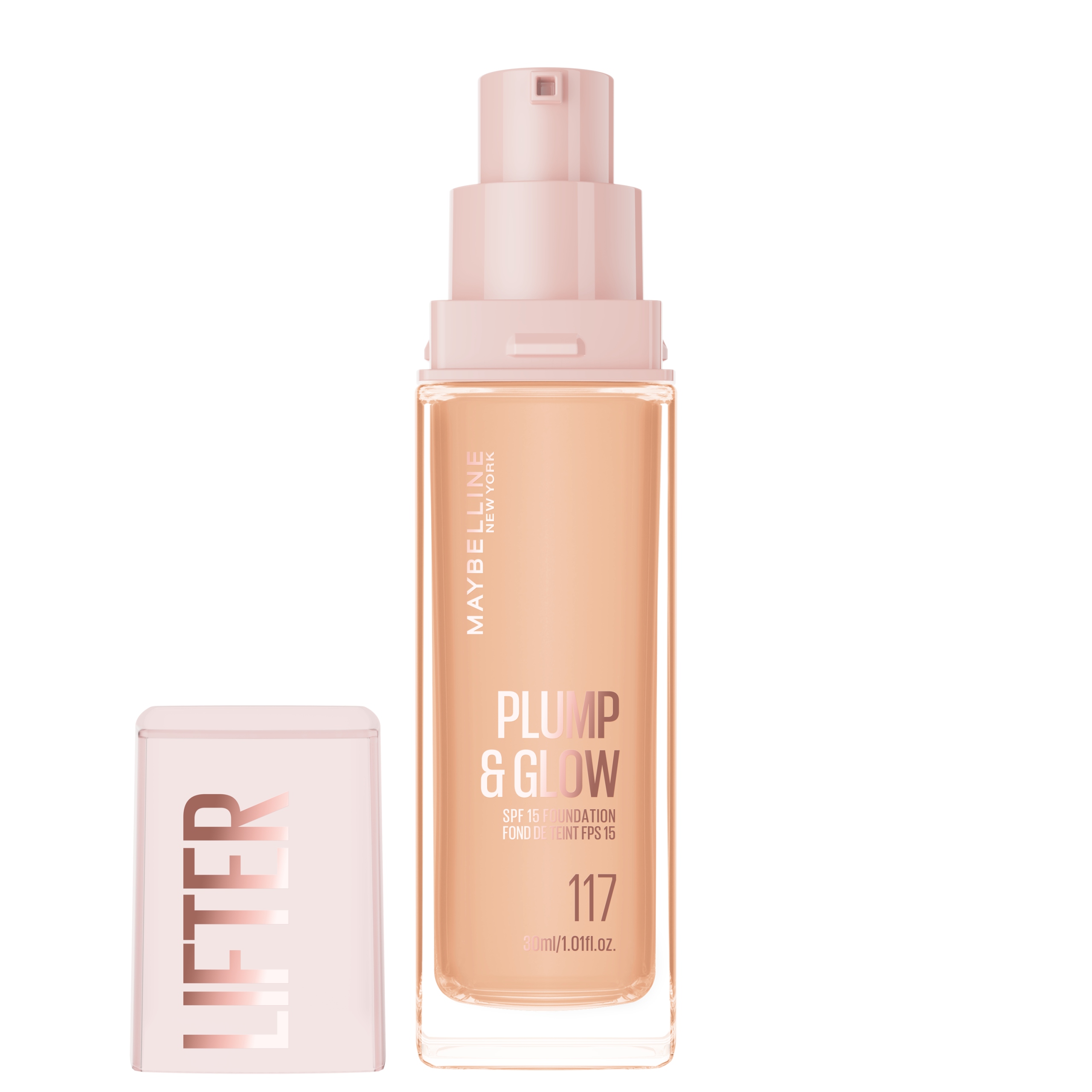 MAYBELLINE NEW YORK Lifter Plump & Glow 117 podkład rozświetlający 30ml - obrazek 3